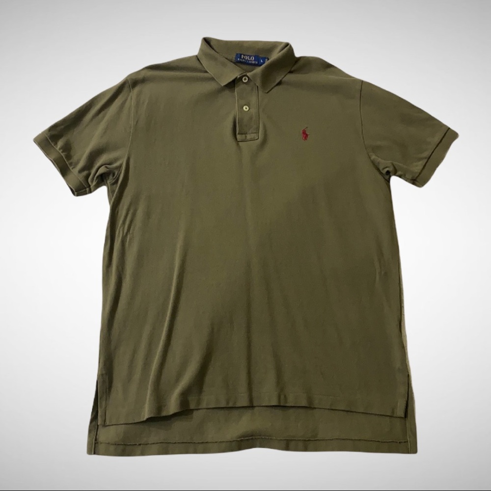 Christmas Olive Green Ralph Lauren POLO Men's Golf Shirt